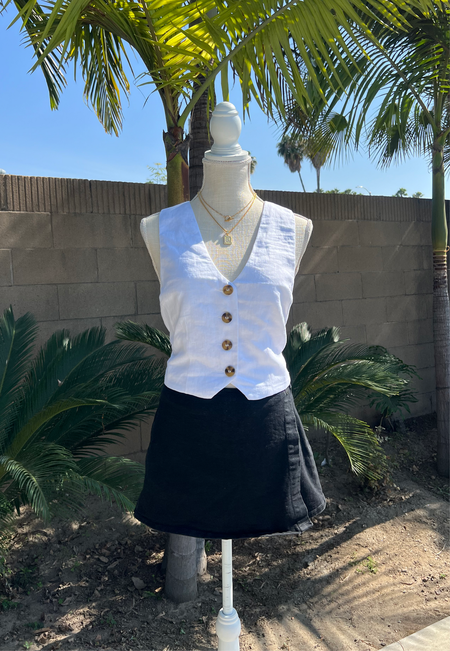 "Sophia" (Black) skort