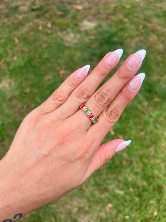 "Color bar" ring