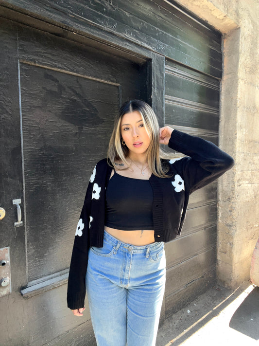 "Send Me Flowers" cardigan