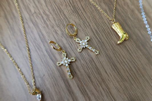 "Cross Me Out" earrings