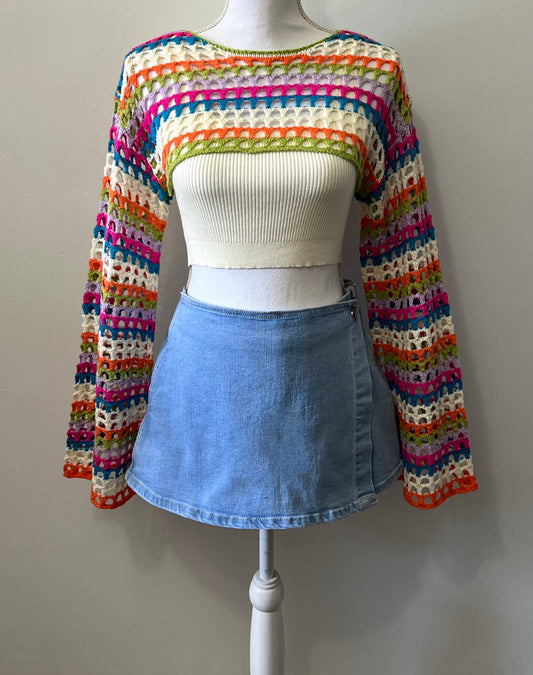 "Pop of Color" bolero