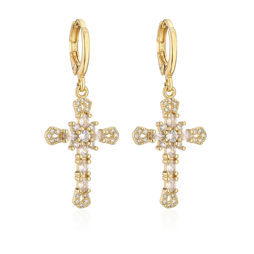 "Cross Me Out" earrings