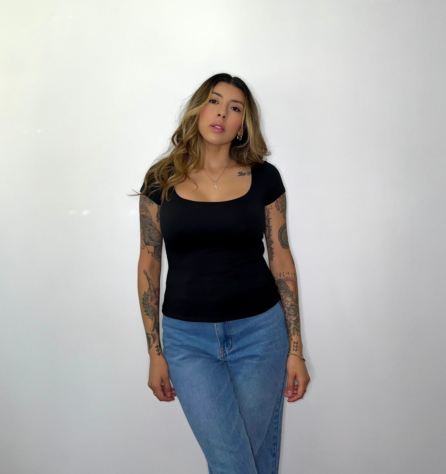 "Not So Basic" shirt Black