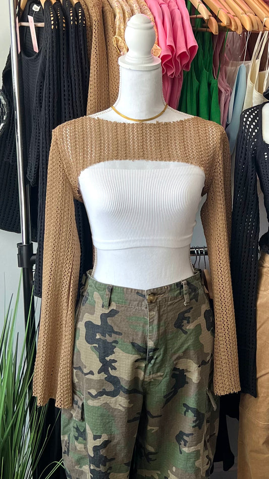 "Knit it + Quit it" Cropped Long Sleeve