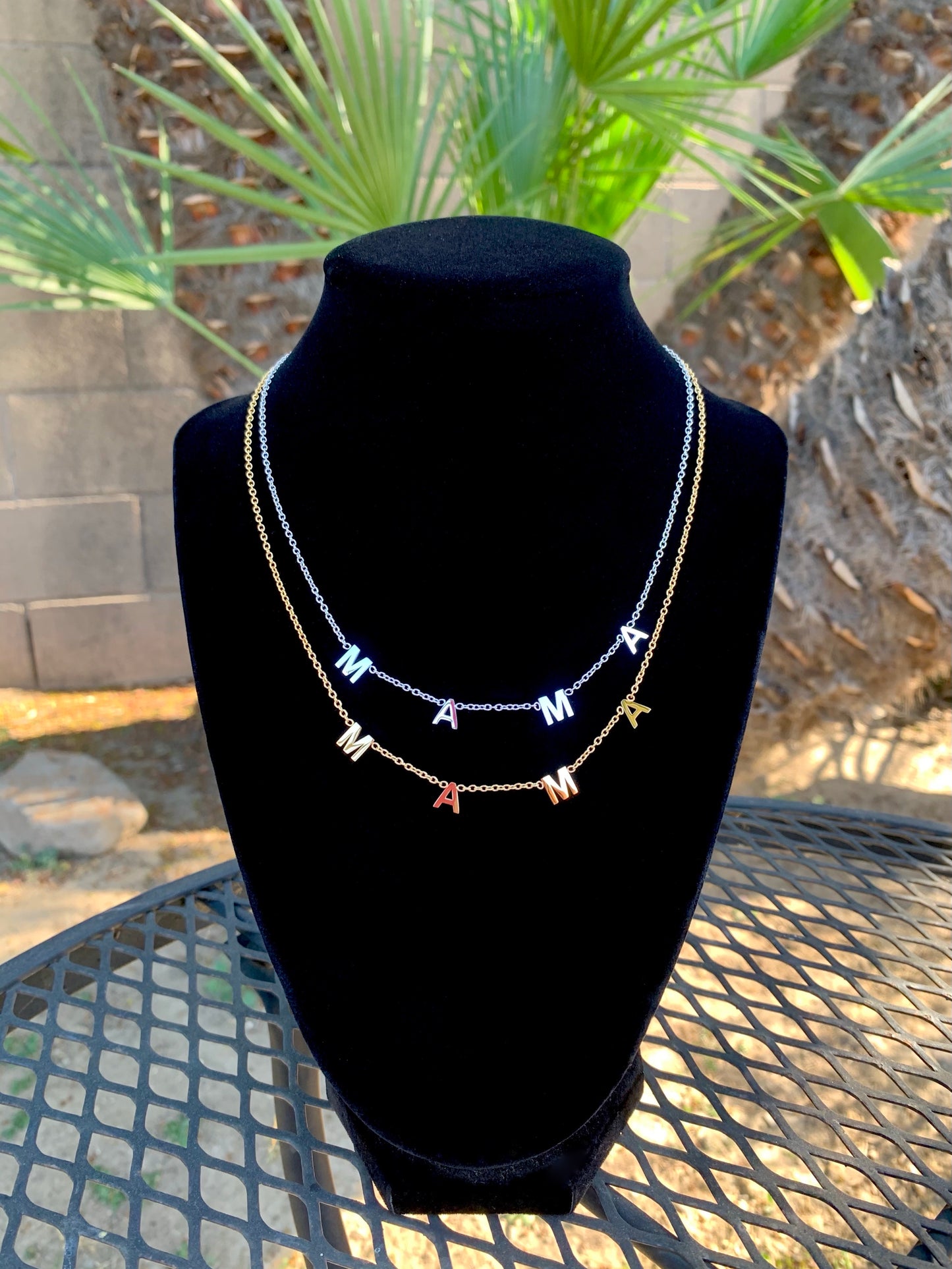 "M A M A #1" necklace