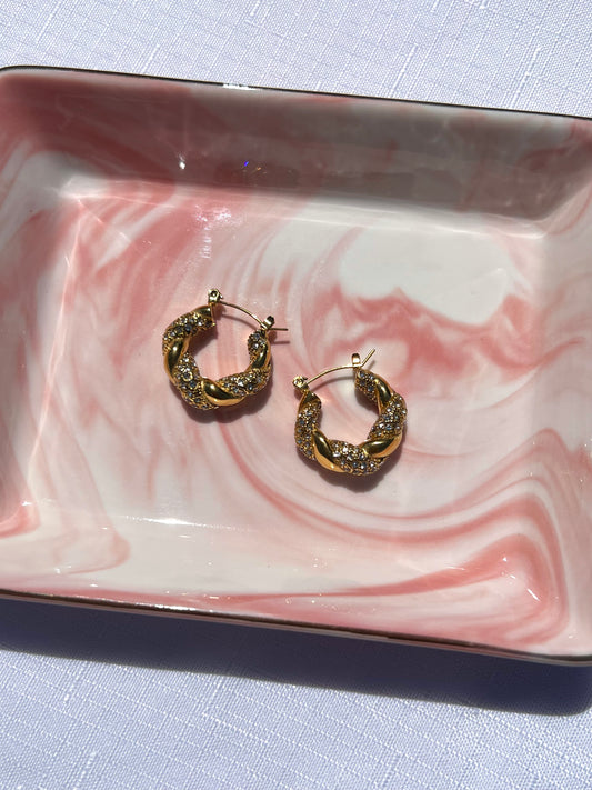 "Twisted Diamonds" earrings