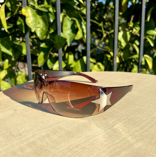 “Rock$tar bby” Brown sunglasses