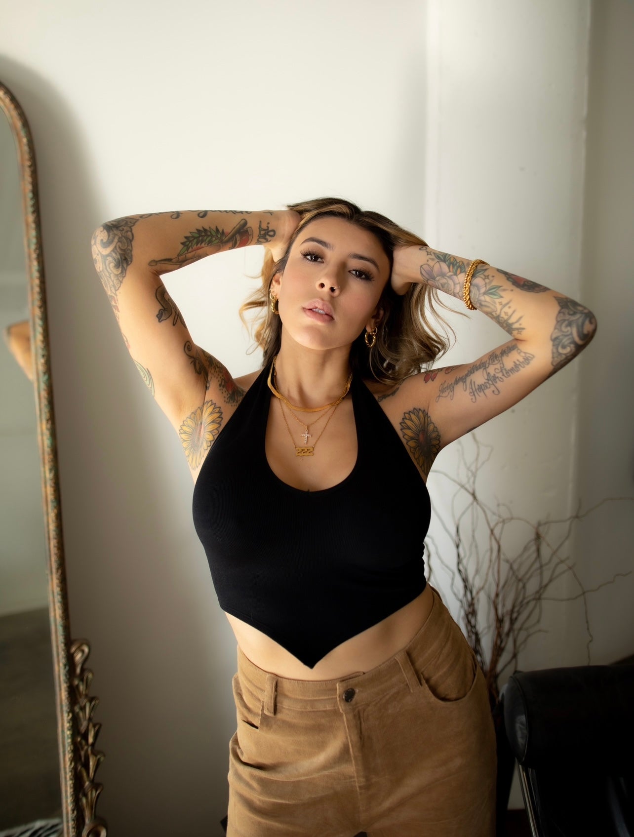 “Helen” halter top