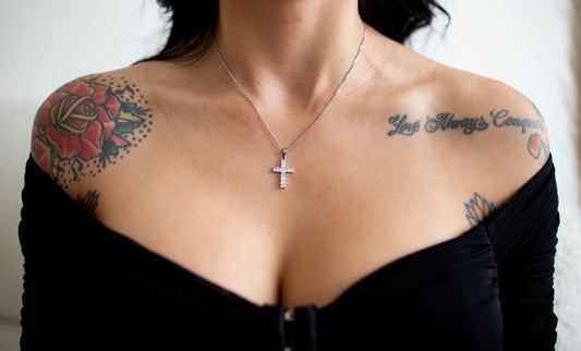 "Don't Cross Me" necklace