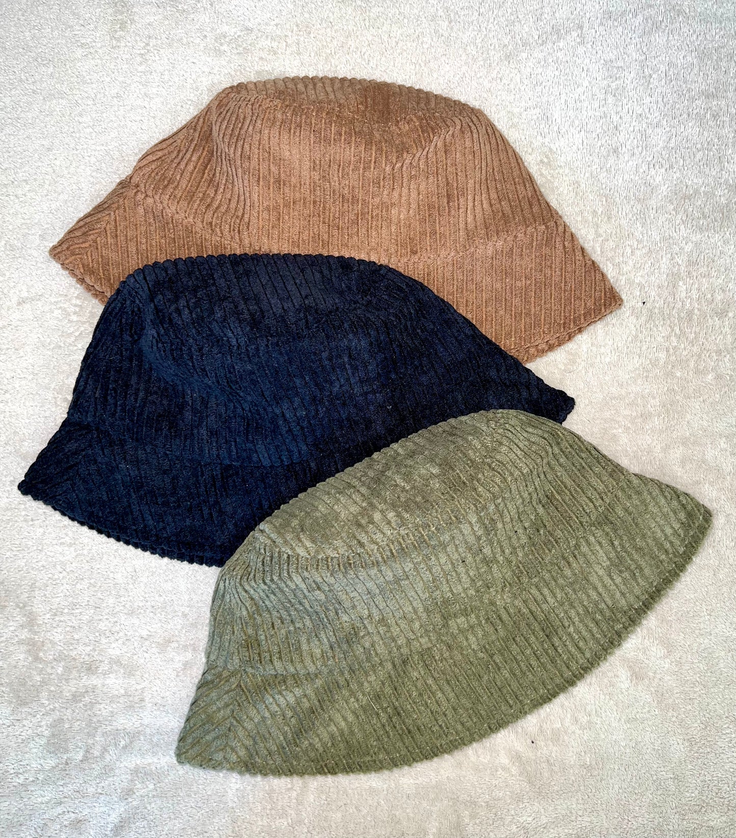 “Corduroy bucket hat”