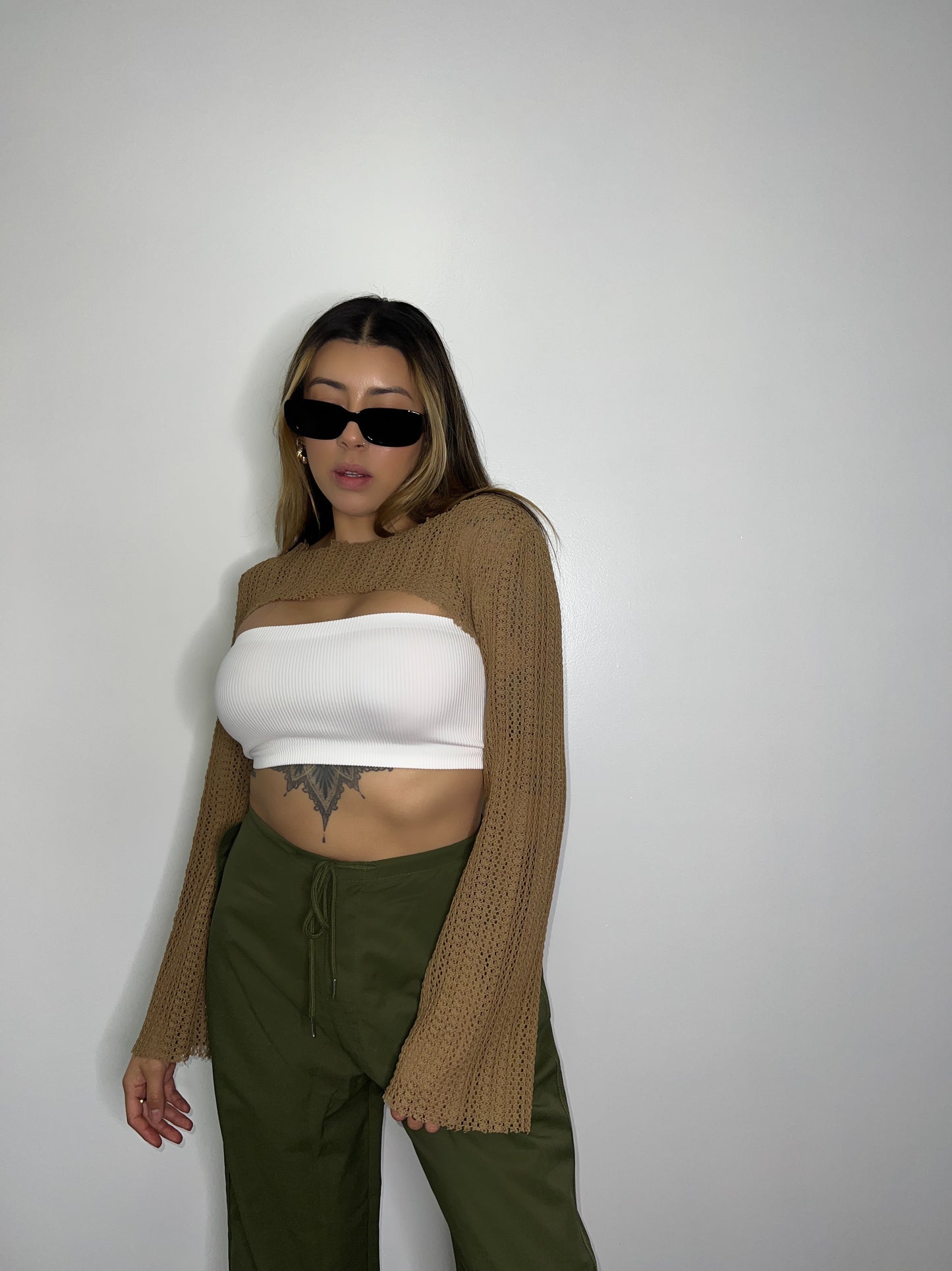 "Knit it + Quit it" Cropped Long Sleeve