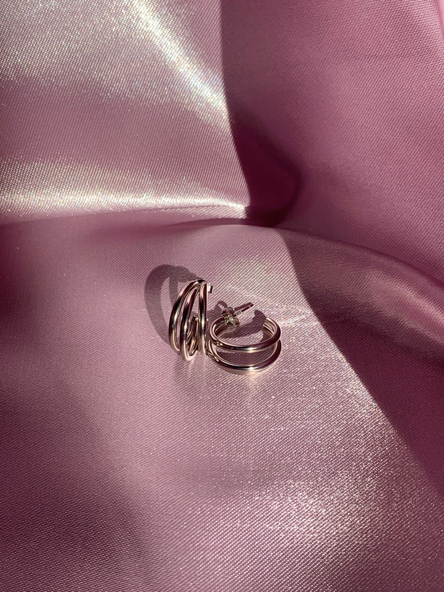 "Triple Threat" earrings