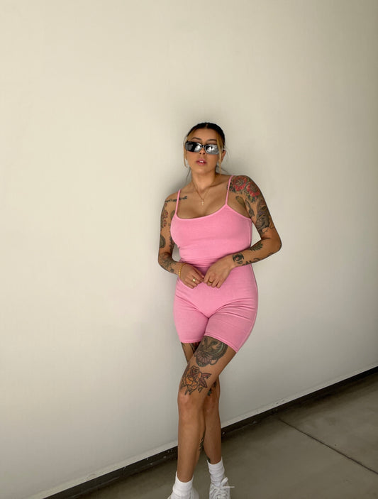 "Pretty in Pink" romper