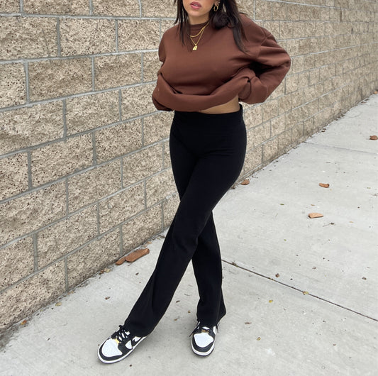 “No Jeans Day” flared pants