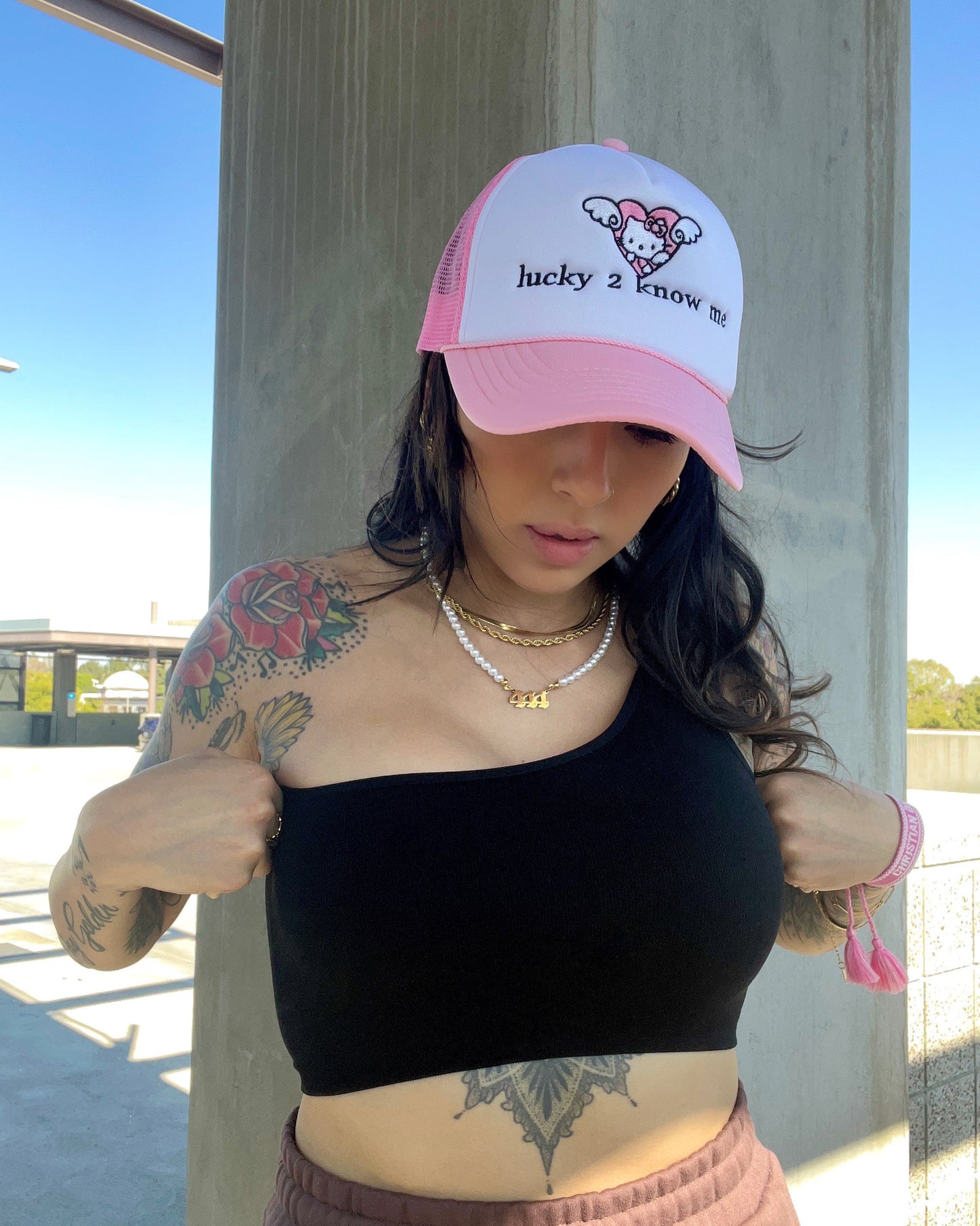 "Seeing Pearly Angels" necklace