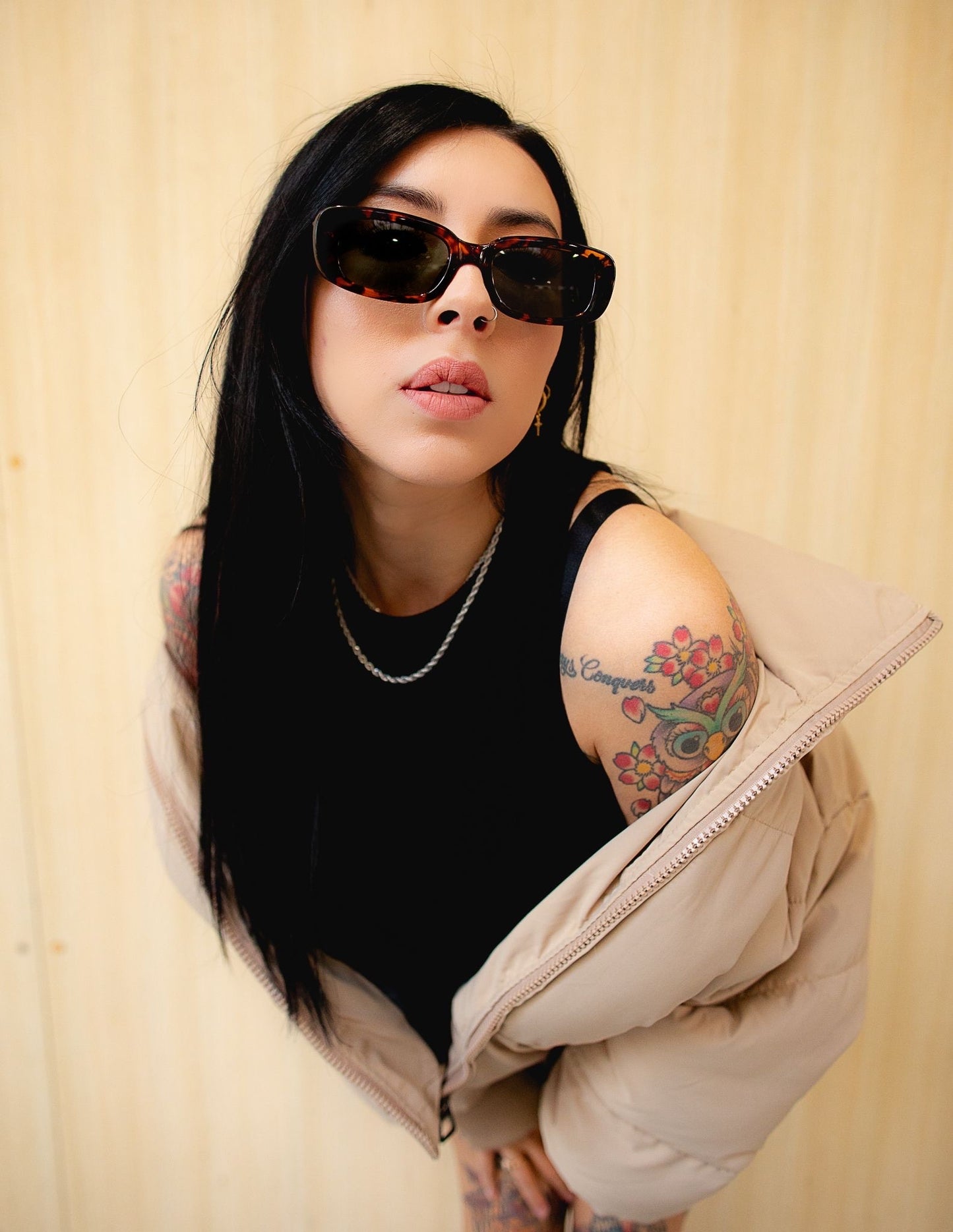 “The Feelings are Neutral” (Leopard) sunglasses