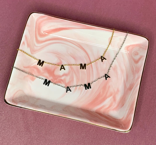 "M A M A #1" necklace