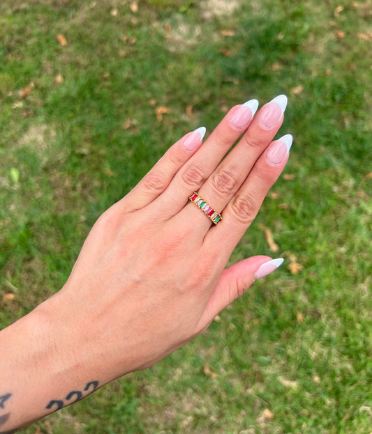 "Color bar" ring
