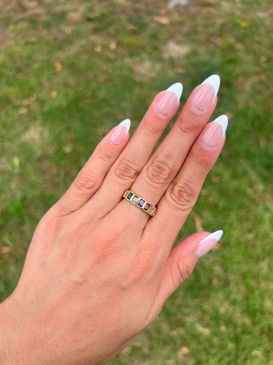 "Gem Stack" ring