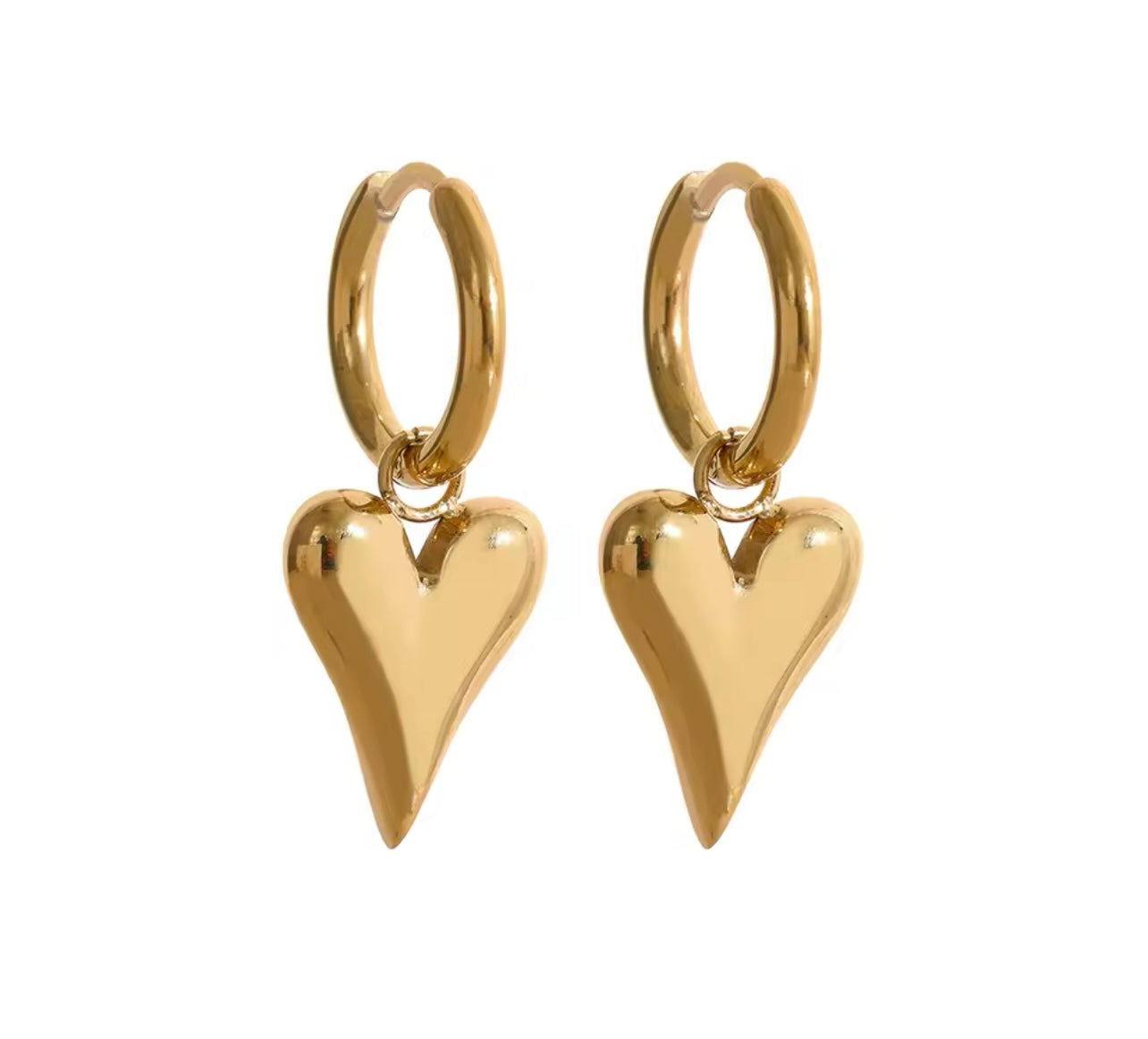 "Heart of Gold" earrings