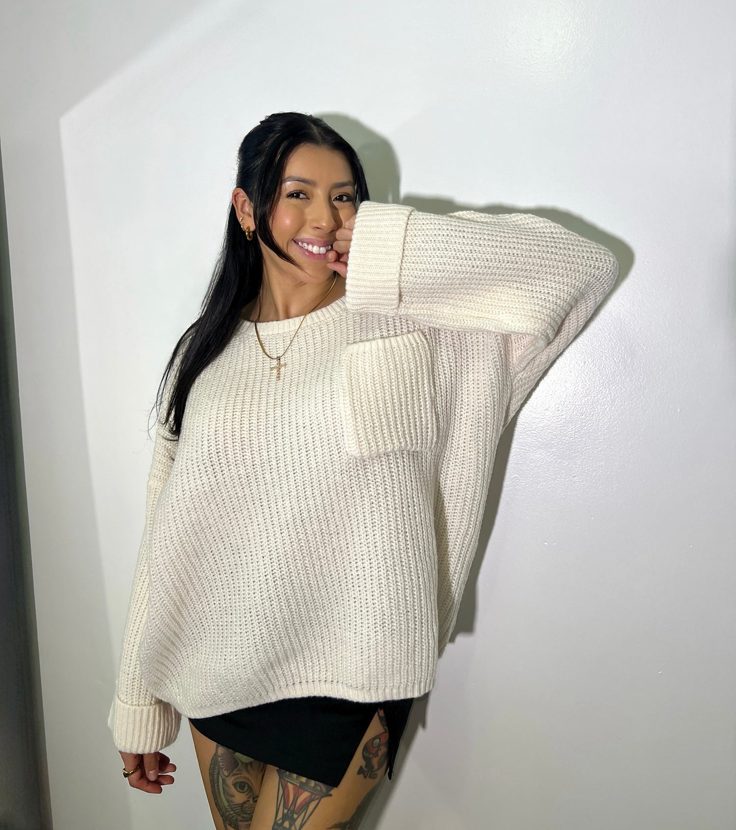 "Morning latte" sweater