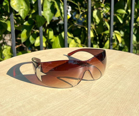 “Rock$tar bby” Brown sunglasses